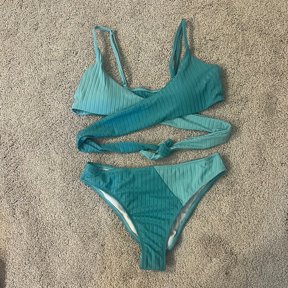 Teal Women's Swim Set